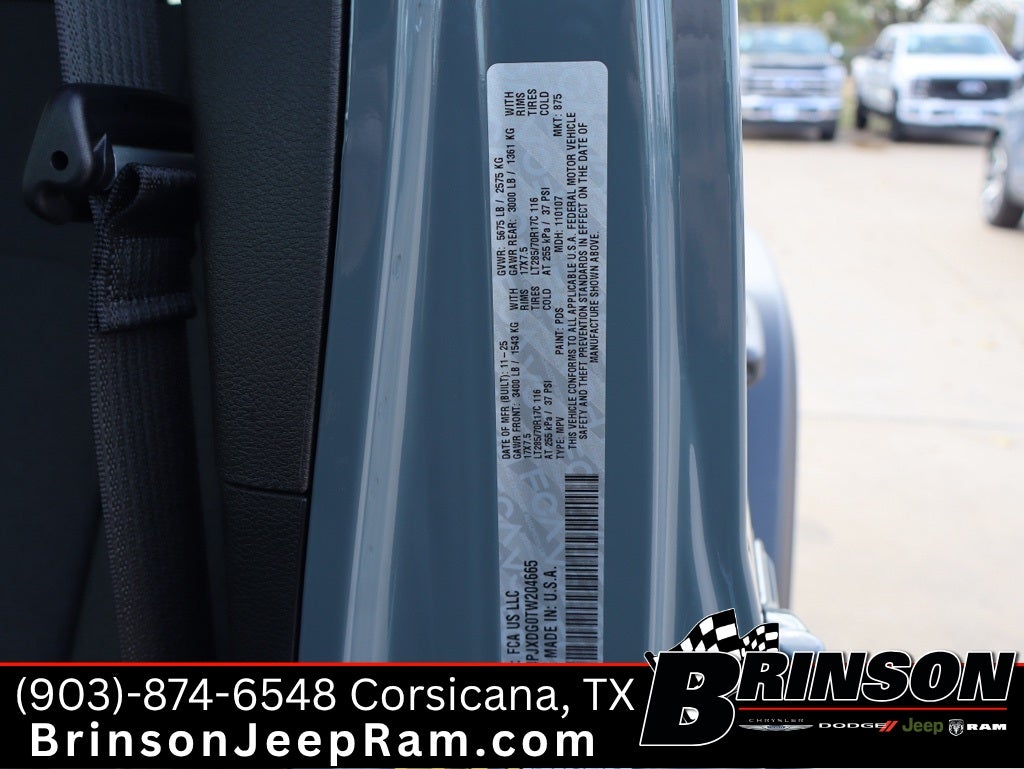 2026 Jeep Wrangler WRANGLER 4-DOOR WILLYS