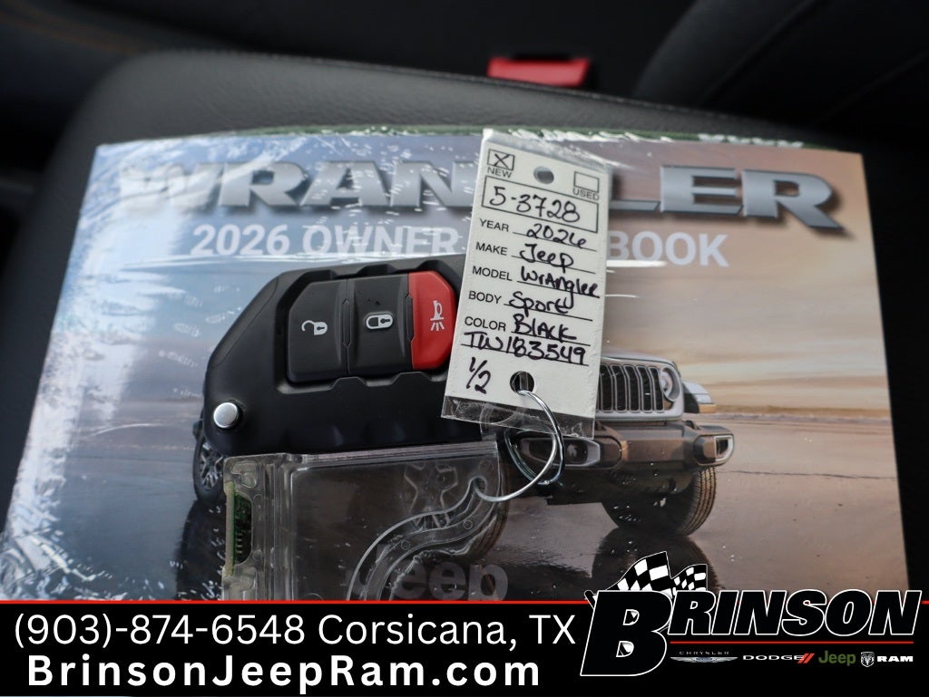 2026 Jeep Wrangler WRANGLER 4-DOOR SPORT S