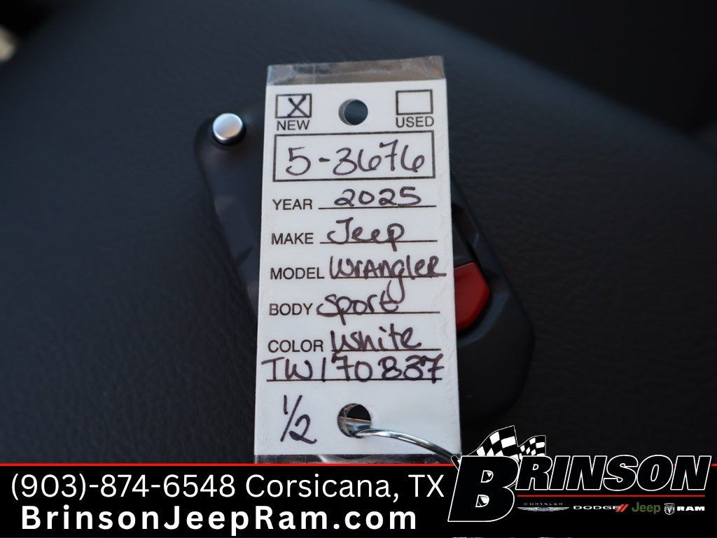 2026 Jeep Wrangler WRANGLER 4-DOOR SPORT S