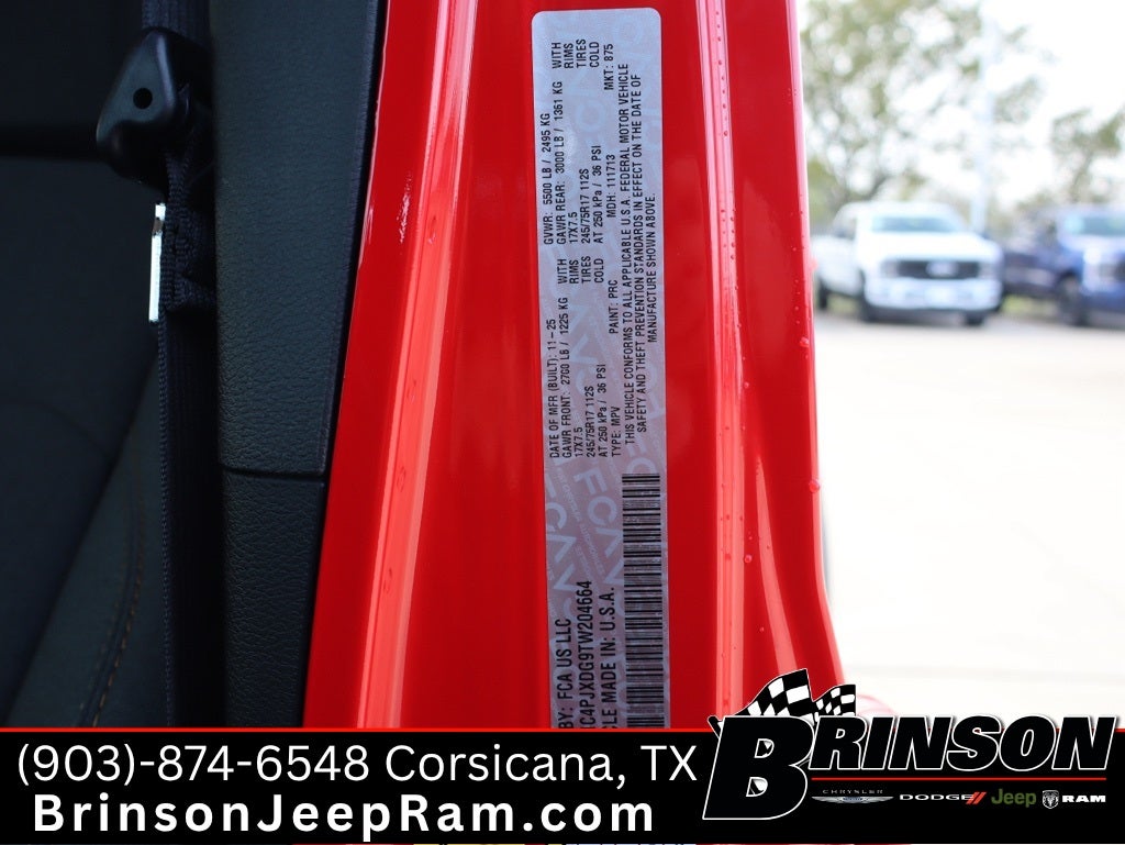 2026 Jeep Wrangler WRANGLER 4-DOOR SPORT S