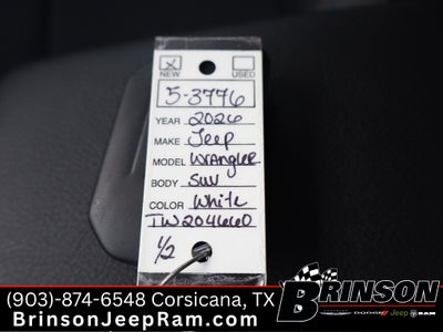 2026 Jeep Wrangler WRANGLER 4-DOOR SPORT