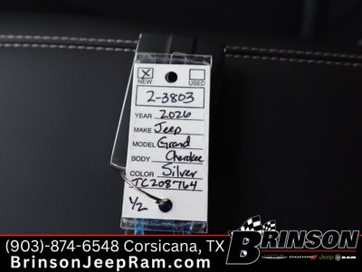 2026 Jeep Grand Cherokee GRAND CHEROKEE LAREDO ALTITUDE 4X2