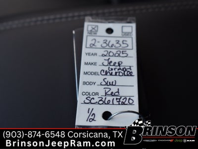 2025 Jeep Grand Cherokee GRAND CHEROKEE LIMITED 4X2