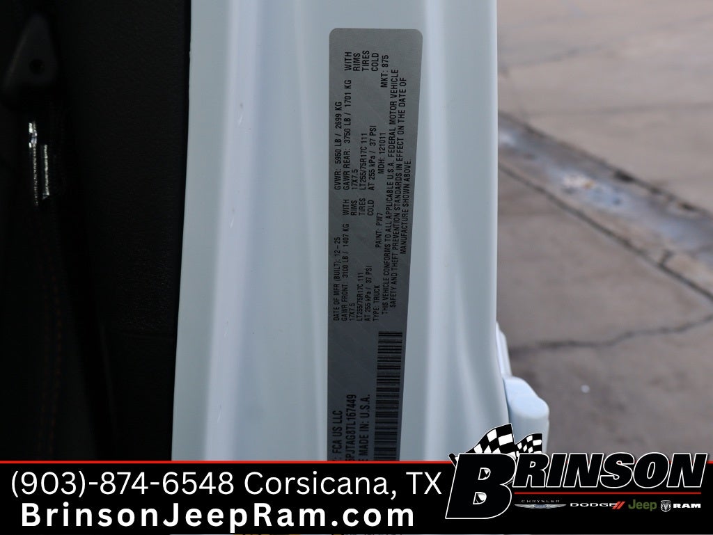 2026 Jeep Gladiator GLADIATOR TEXAS TRAIL 4X4