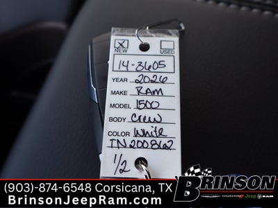 2026 RAM Ram 1500 RAM 1500 LONE STAR CREW CAB 4X4 5'7' BOX