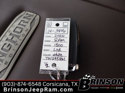 2026 RAM Ram 1500 RAM 1500 LIMITED LONGHORN CREW CAB 4X4 5'7' BOX