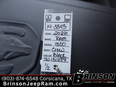 2026 RAM Ram 1500 RAM 1500 LARAMIE CREW CAB 4X4 5'7' BOX