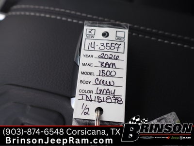 2026 RAM Ram 1500 RAM 1500 LARAMIE CREW CAB 4X4 5'7' BOX