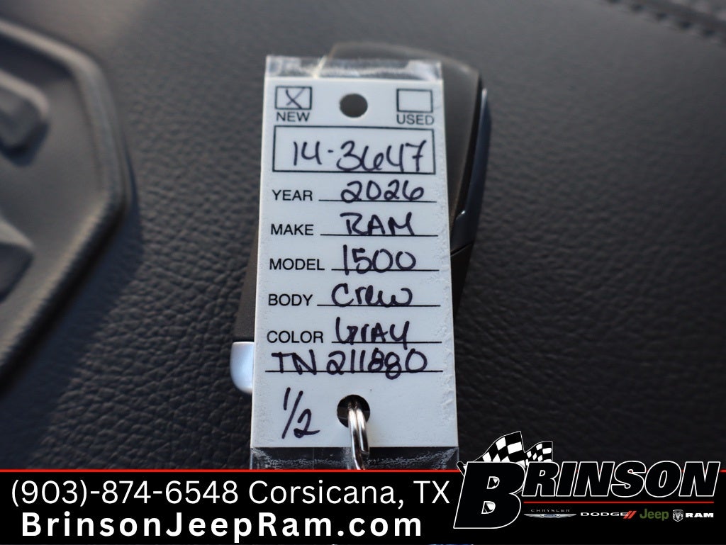 2026 RAM Ram 1500 RAM 1500 LARAMIE CREW CAB 4X4 5'7' BOX