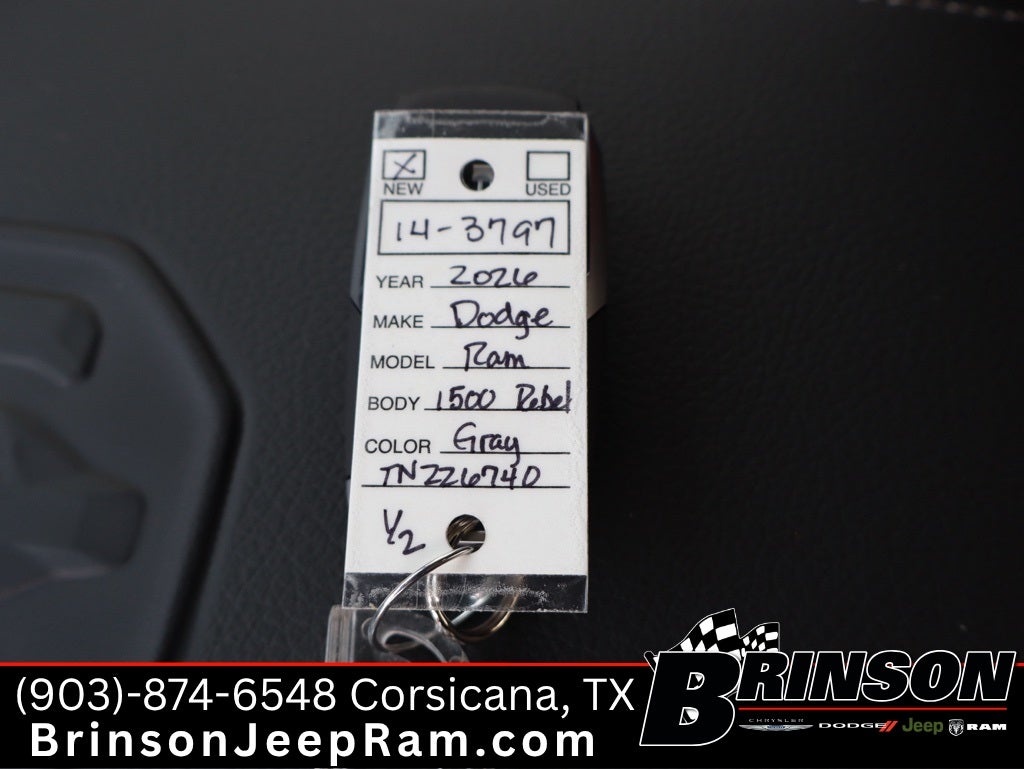 2026 RAM Ram 1500 RAM 1500 REBEL CREW CAB 4X4 5'7' BOX