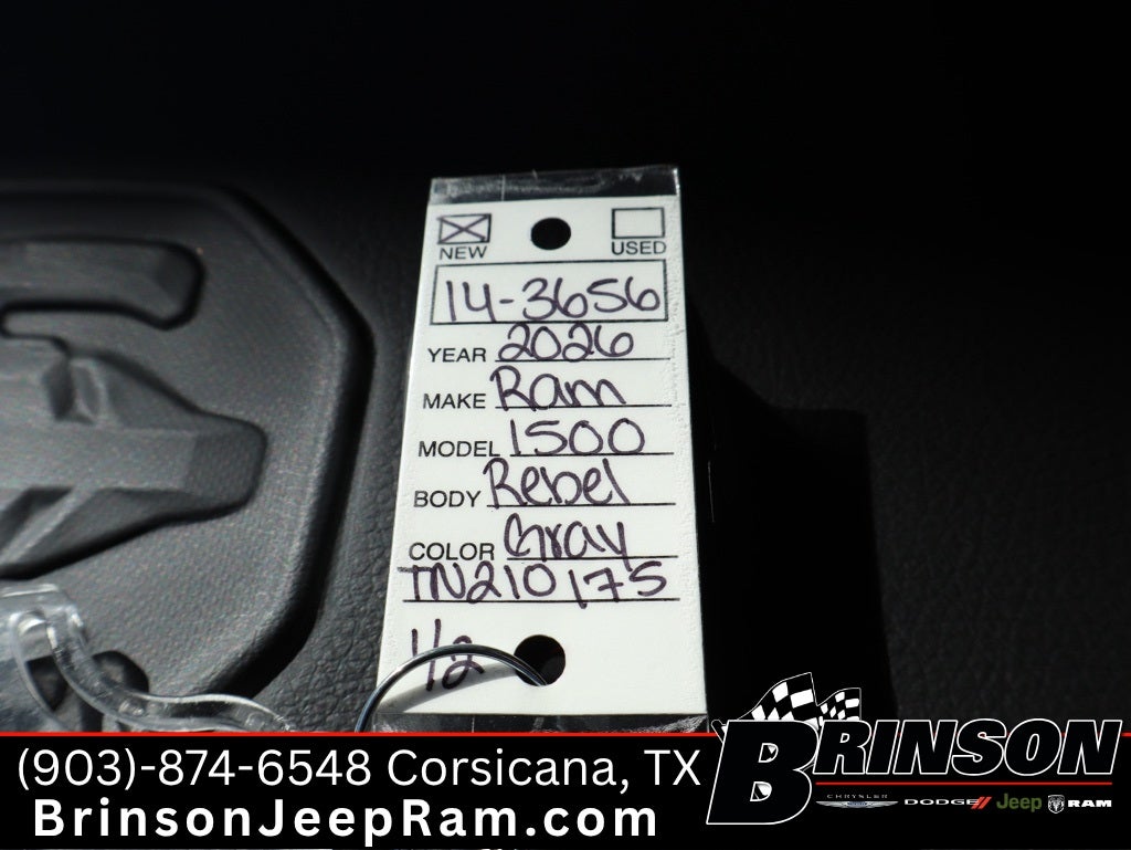 2026 RAM Ram 1500 RAM 1500 REBEL CREW CAB 4X4 5'7' BOX