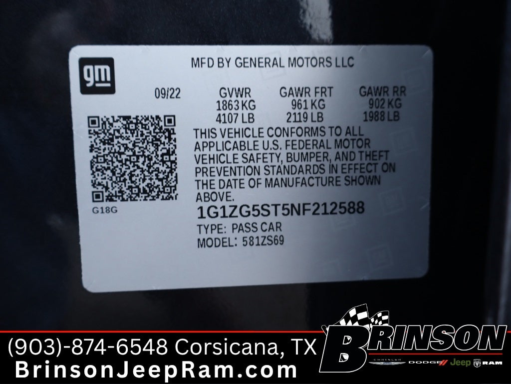 2022 Chevrolet Malibu FWD RS