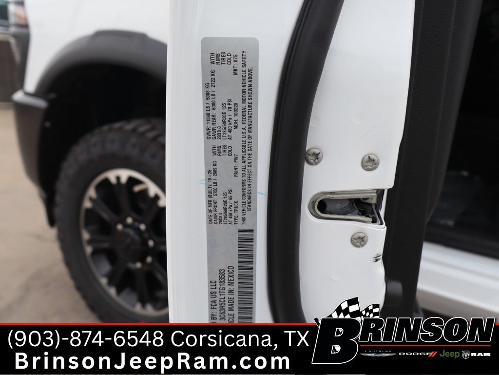 2026 RAM Ram 2500 RAM 2500 WARLOCK CREW CAB 4X4 6'4' BOX