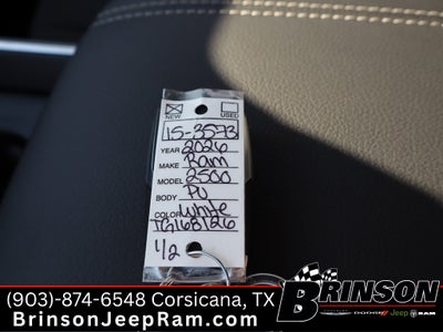 2026 RAM Ram 2500 RAM 2500 LONE STAR CREW CAB 4X4 6'4' BOX