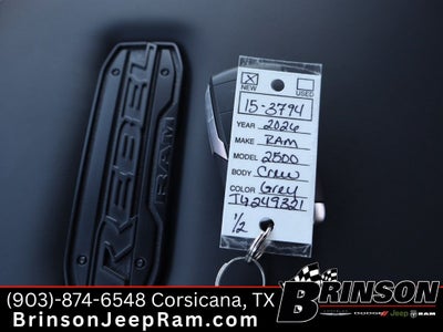 2026 RAM Ram 2500 RAM 2500 REBEL CREW CAB 4X4 6'4' BOX