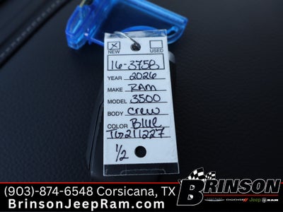 2026 RAM Ram 3500 RAM 3500 TRADESMAN CREW CAB 4X4 8' BOX