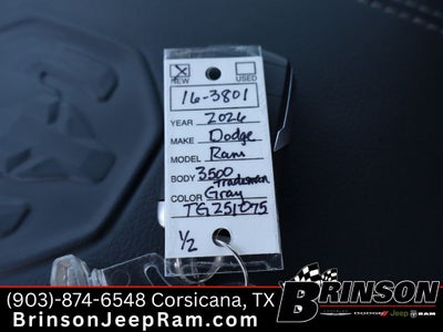 2026 RAM Ram 3500 RAM 3500 LARAMIE CREW CAB 4X4 8' BOX