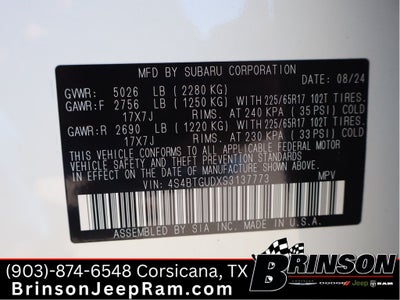 2025 Subaru Outback Wilderness