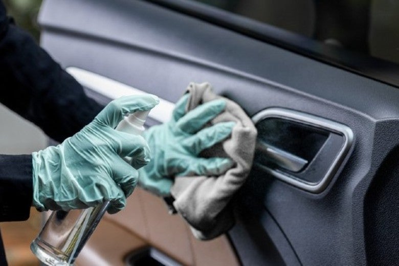 Cleaning car interior