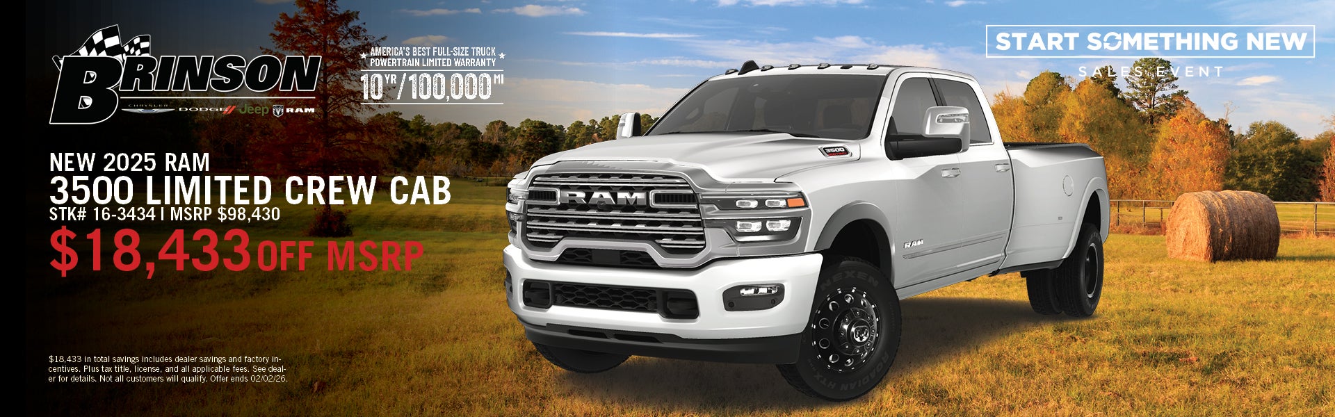 New 2025 RAM 3500 LIMITED CREW CAB