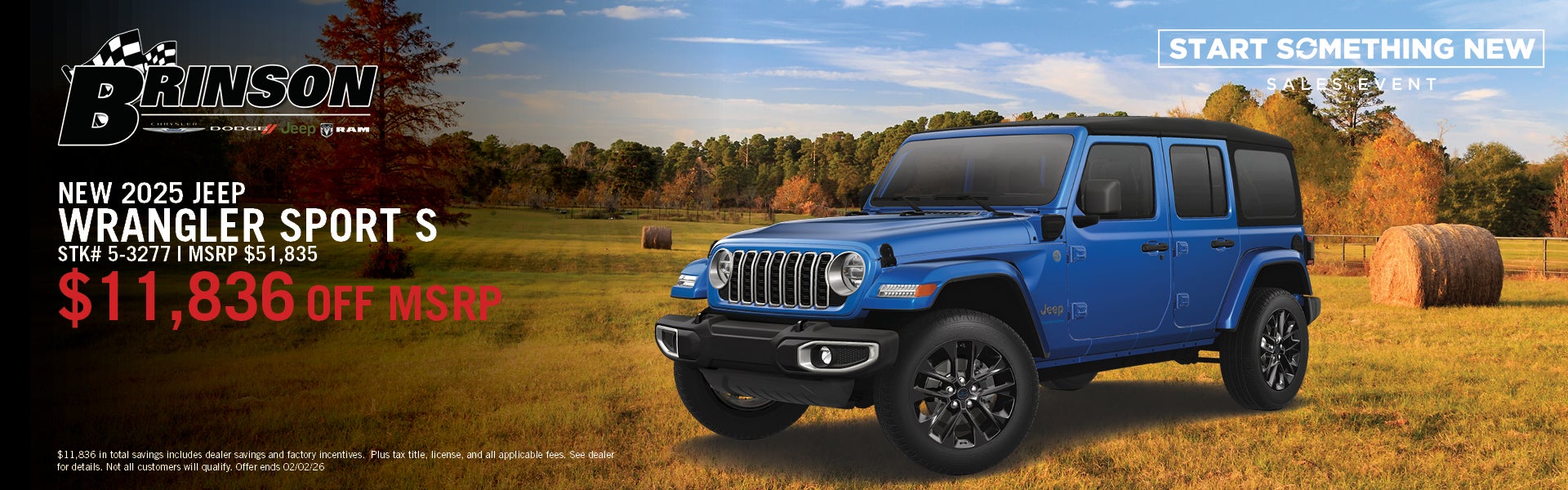 New 2024 Jeep WRANGLER SPORT S