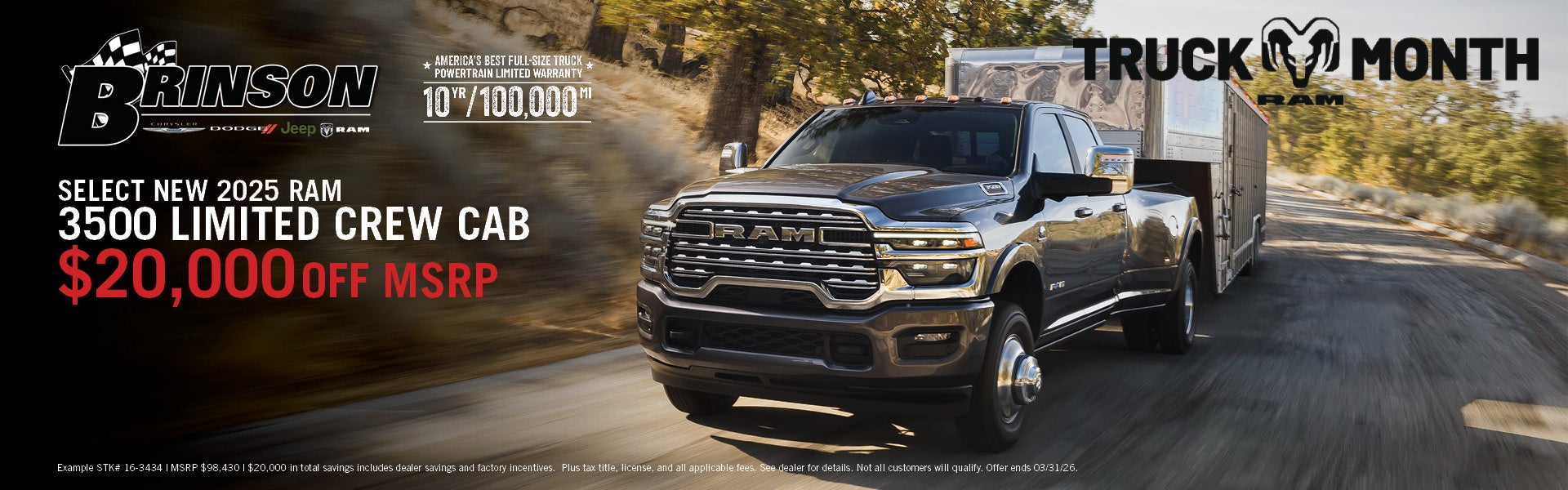 SELECT New 2025 RAM 3500 LIMITED CREW CAB