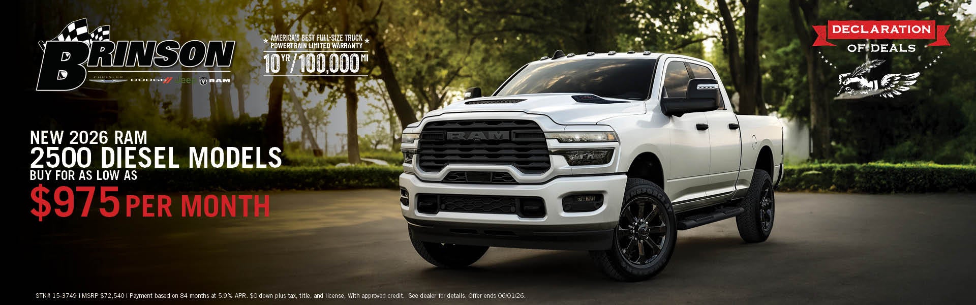 NEW 2026 RAM 2500 DIESEL MODELS
